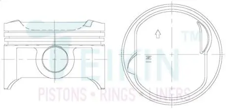 Поршни стандарт (STD) (к-кт на мотор) HONDA L15A2 TEIKIN 38203STD