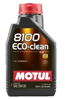 Олива мот 5W30 1L 8100 ECO-CLEAN C2 API SM/CF,ACEA A5/B5/C2 =841511 MOTUL 101542 (фото 1)