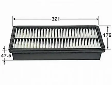 Фото фильтр воздушный Mazda6 GG/GH/626 td JS ASAKASHI A470J Фильтр воздушный Mazda6 GG/GH/626 td JS ASAKASHI A470J