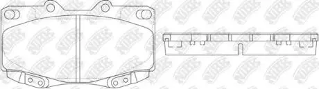 Колодки передние Toyota Fortuner, Hilux, Tacoma NiBK PN1830