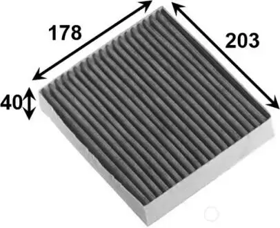 ФІЛЬТР ПОВІТРЯ САЛОНА COLT Z3#A 03- (УГОЛЬНЫЙ) JS ASAKASHI AC3501C