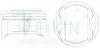 Поршень STD Sonata/IX35/TCS 23410-2G000 (G4KD) TEIKIN 51144STD (фото 1)