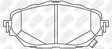 Колодки передние Toyota CH-R, Corolla 2019-- NiBK PN1858