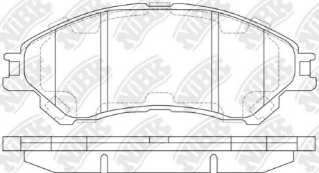Колодки передние Vitara NEW 2015-/SX-4 Cross NiBK PN9809