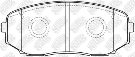 Фото 1 - колодки гальм. CX-7 ER FR 06- / MPV FR 99- NiBK PN5561 Колодки гальм. CX-7 ER FR 06- / MPV FR 99- NiBK PN5561 (фото 1)