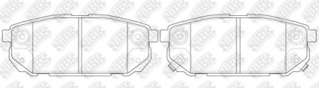 Колодки задние Sorento/Clarus/Carens/Shuma NiBK PN0798