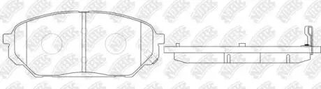 Тормозные колодки Hyundai IX55, Veracruz NiBK PN0456