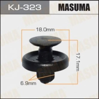 Кліпса (Пластикова кріпильна деталь).. MASUMA KJ-323 (фото 1)