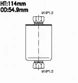 Фильтр топливный GM, Land Rover, Jaguar JS ASAKASHI FS481J