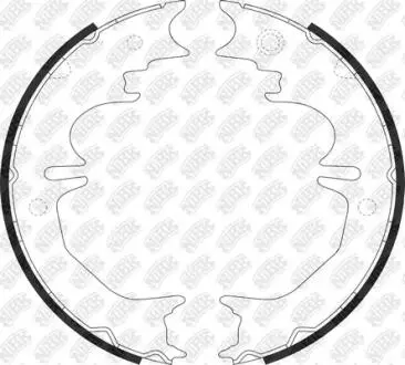 Тормозные колодки ручника Toyota, Lexus NiBK FN0642