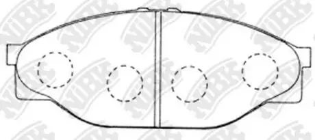 Колодки гальмівні передні Toyota Hiace NiBK PN1227