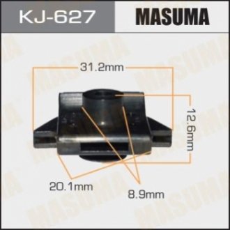 Кліпса (Пластикова кріпильна деталь). MASUMA KJ-627 (фото 1)