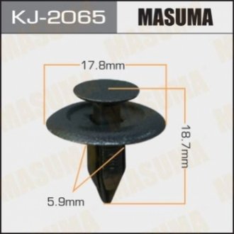 Клипса (пластиковая крепежная деталь). MASUMA KJ-2065 (фото 1)