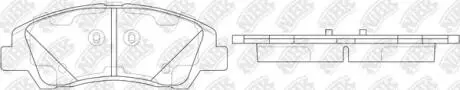 Колодки передние Hyundai i10 2013-- NiBK PN0858
