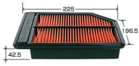 Фото фільтр повітря civic r16a/r18a 06- JS ASAKASHI A886J ФІЛЬТР ПОВІТРЯ CIVIC R16A/R18A 06- JS ASAKASHI A886J