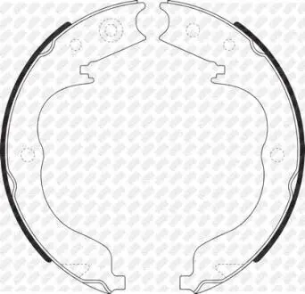 Колодки ручника Mitsubishi/Subaru NiBK FN0625