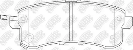 Колодки тормозные задние Infiniti QX56, QX80 Nissan Patrol Y62 NiBK PN0554