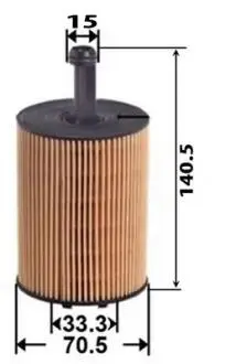 Фильтр масляный (вставка OX188D) JS ASAKASHI OE0033