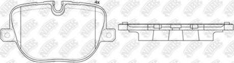 Колодки задние Range Rover Sport NiBK PN0566