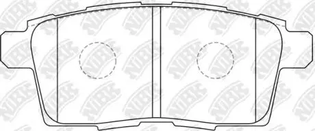 Колодки гальм. CX-7/CX-9 RR 07- NiBK PN5814