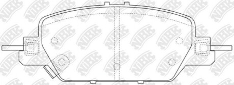 Колодки гальм. CR-V RW RR 17- NiBK PN8817