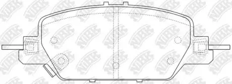 Колодки гальм. CR-V RW RR 17- NiBK PN8817