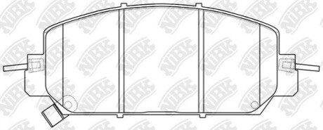 Колодки гальм. CR-V RW FR 17- NiBK PN8818