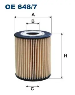 Фiльтр масляний FILTRON OE648/7