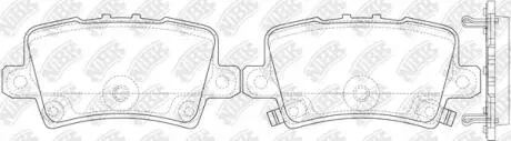 Фото колодки гальм. CIVIC RR 05- NiBK PN8867 Колодки гальм. CIVIC RR 05- NiBK PN8867