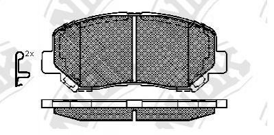 Тормозные колодки передние NiBK PN25000