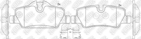 Колодки задні Mini Cooper NiBK PN0720