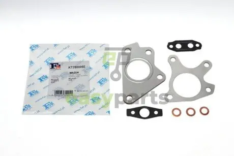 FISCHER MAZDA К-т прокладок турбіни 3, 5, 6 Fischer Automotive One (FA1) KT780005E