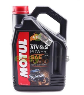 Олива 10W50 ATV-SxS Power 4T (4L) MOTUL 853641