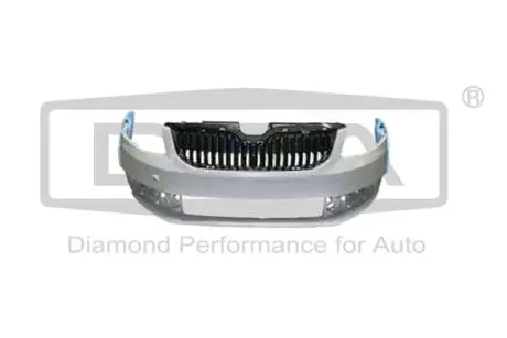 Бампер передний с решеткой радиатора без омывателя (грунт) Skoda Octavia (12-) (DPA 88071785302