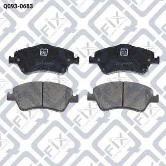 КОЛОДКИ ТОРМОЗНИЕ ПЕРЕДНИЕ ДИСКОВИЕ Q-fix Q0930683
