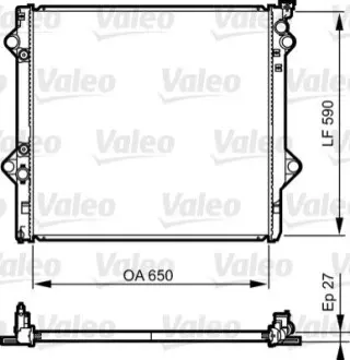 Радіатор системи охолодження Valeo 735569