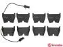 Комплект тормозных колодок, дисковый тормоз BREMBO P85 078 (фото 2)