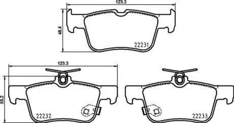 Гальмiвнi колодки дисковi BREMBO P24 217