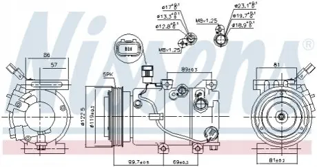 Компрессор кондиционера NISSENS 890241