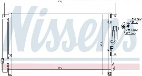 Конденсер кондиционера NISSENS 940211