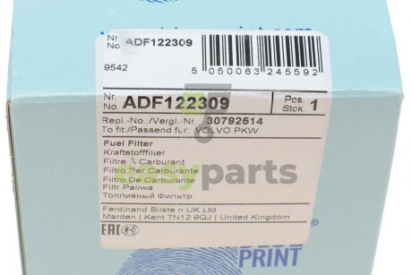 Фільтр паливний Volvo S60/S80/V70/XC70/XC90 2.4D5 02- BLUE PRINT ADF122309