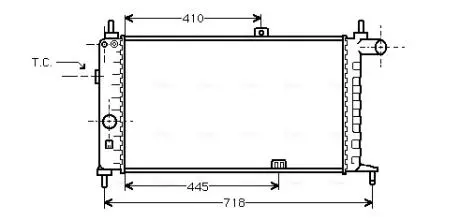 Радиатор AVA COOLING OL 2066