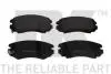Тормозные колодки передние (17.3mm) Hyundai Tucson 2.0CRDI 04-/Kia Sportage 04- NK 223425 (фото 1)