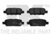 Гальмівнi колодки дискові зад. Nissan Murano 07-/X-trail 01-/Qashqai 07-/Maxima 00- NK 222257 (фото 1)