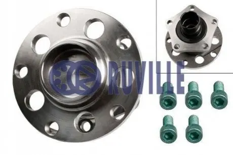 Ступица колеса заднего с подшипником Audi A6, Skoda Superb, VW Passat 97- RUVILLE 5444