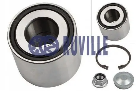 Комплект подшипников задний Renault Laguna 93-,Express,Kangoo (без ABS) RUVILLE 5558