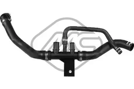 Патрубок охлаждения Fiat Ducato III 2006-,Boxer III - Jumper III 2.2D Metalcaucho 09508