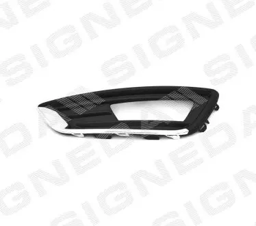 Решетка бампера левая Ford Focus 15- (с отв.птф с хром молдингом)) Signeda PFD99394CAL