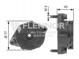 Натягувач поліклинового ременя VW, Audi 1.9TD/TDI/SDI 91- INA Flennor FA99048 (фото 1)