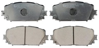 Гальмівні колодки передні (18.2mm) Toyota Yaris 1.0/1.8 06- Denckermann B110959